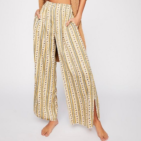 Free People Pants - Free People Take Your Tie Off Wide Leg Pants NWT
